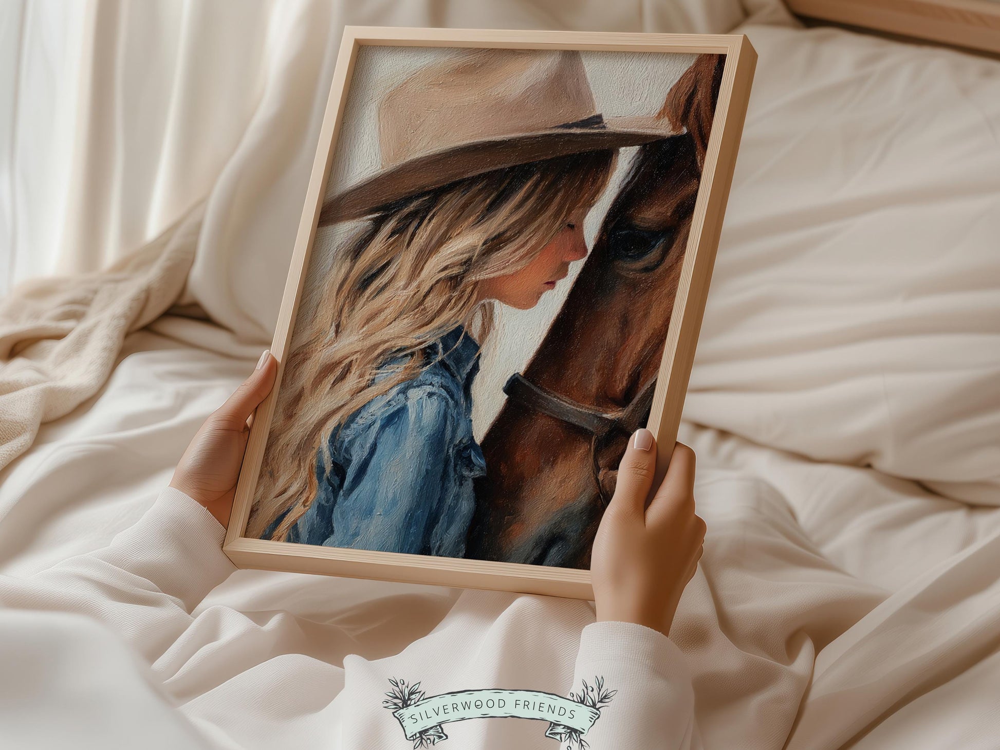 Cowgirl Nursery Print, Baby Girl Cowgirl Western Nursery Wall Decor Print, Girls Horse Riding Print, Horse Nursery Picture(DIGITAL DOWNLOAD)