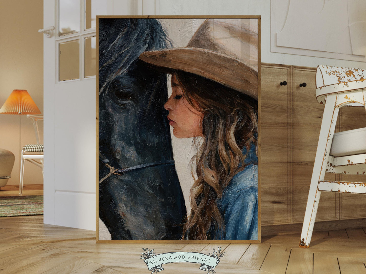 Cowgirl Nursery Print, Baby Girl Cowgirl Western Nursery Wall Decor Print, Girls Horse Riding Print, Horse Nursery Picture(DIGITAL DOWNLOAD)