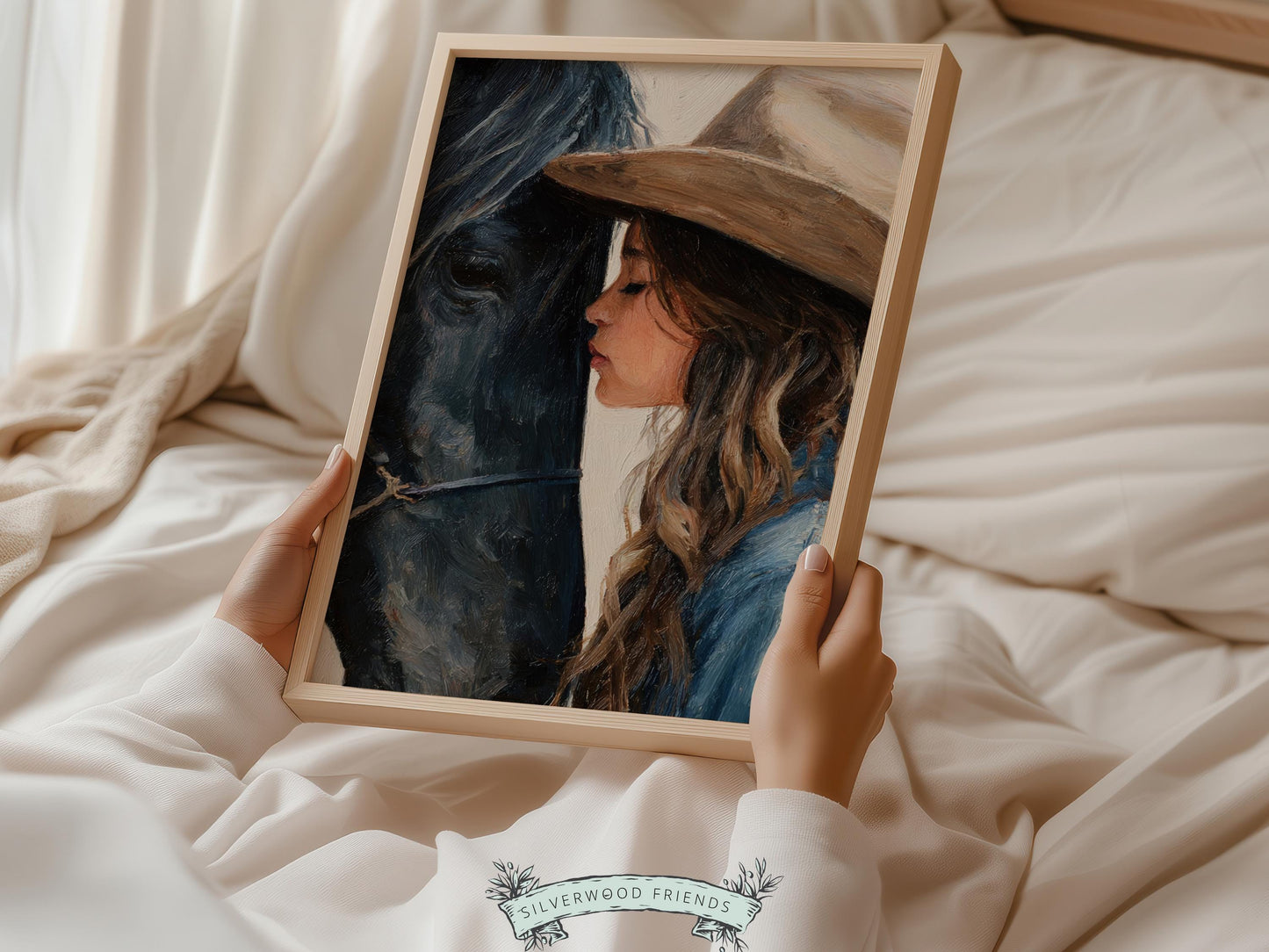 Cowgirl Nursery Print, Baby Girl Cowgirl Western Nursery Wall Decor Print, Girls Horse Riding Print, Horse Nursery Picture(DIGITAL DOWNLOAD)
