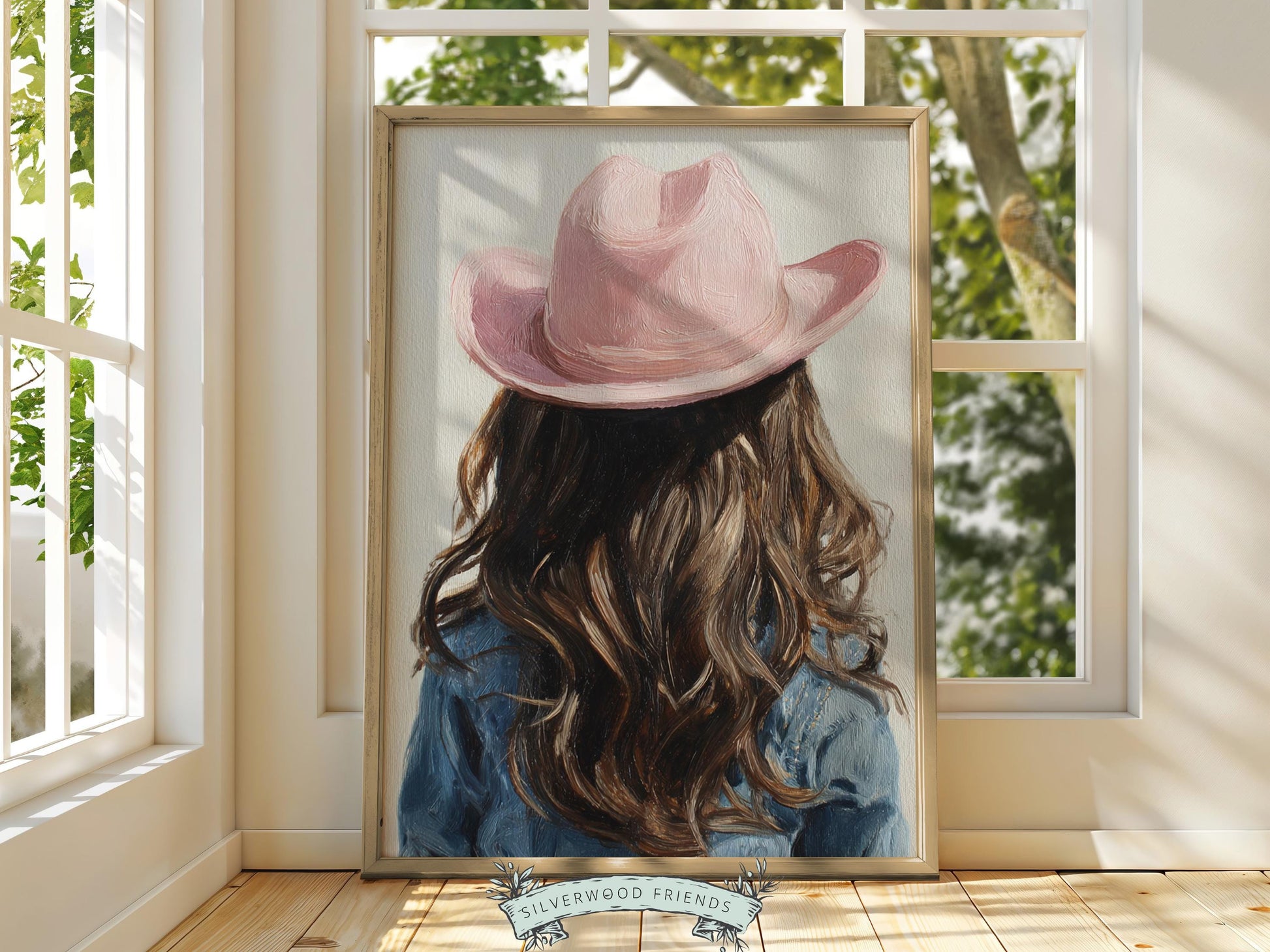 Blonde Cowgirl Nursery Print, Baby Girl Cowgirl Western Nursery Decor, Pink Cowgirl Hat Poster, Horse Nursery Wall Art (DIGITAL DOWNLOAD)