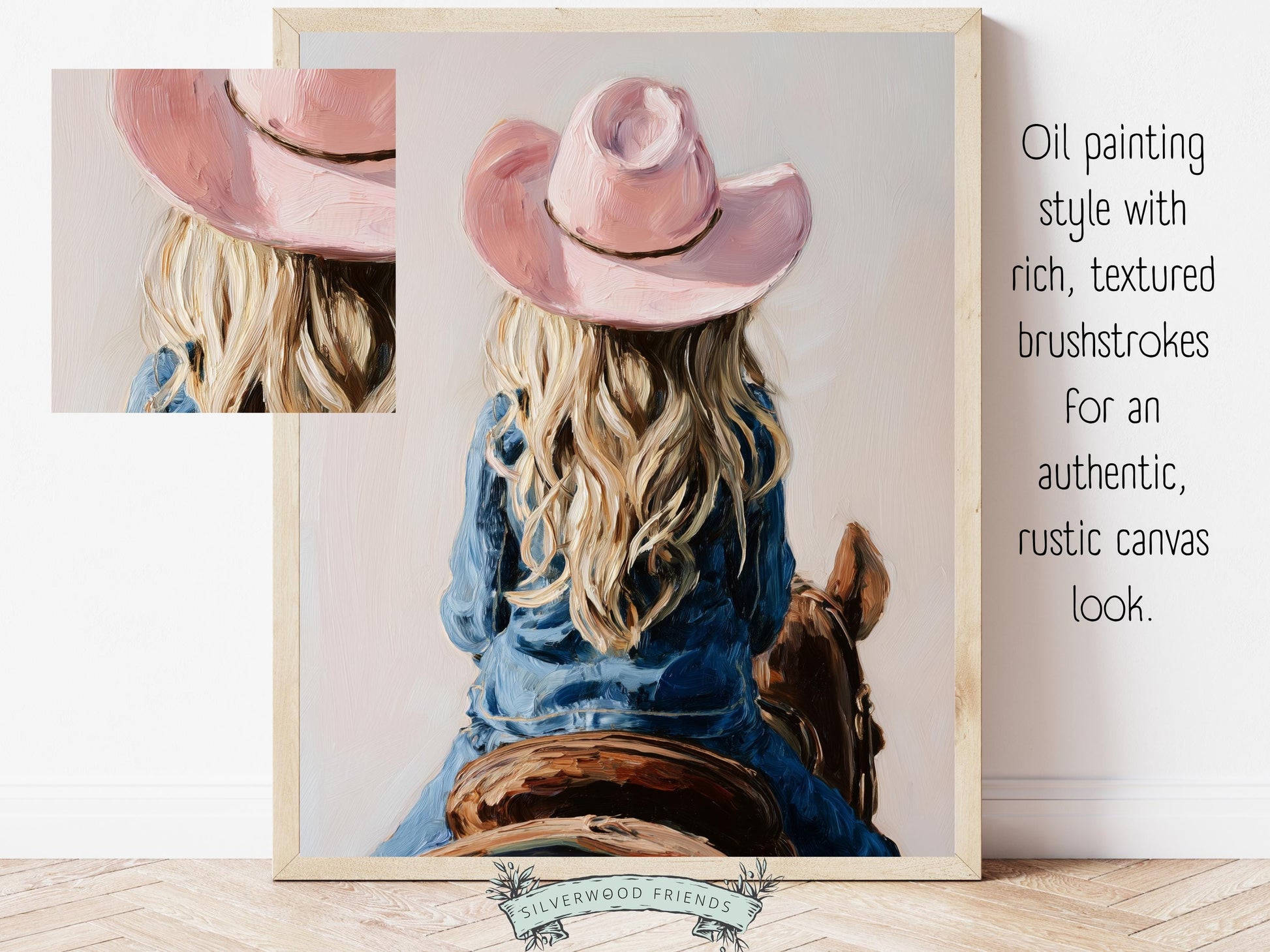 Cowgirl Nursery Print, Baby Girl Cowgirl Western Nursery Wall Decor Print, Girls Horse Riding Print Horse Nursery Picture (DIGITAL DOWNLOAD)