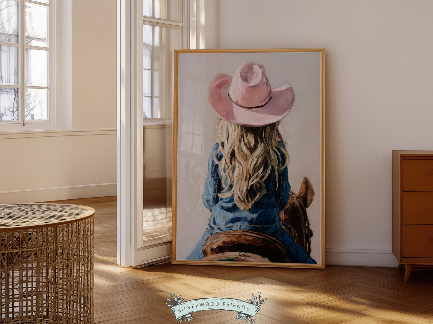 Cowgirl Nursery Print, Baby Girl Cowgirl Western Nursery Wall Decor Print, Girls Horse Riding Print Horse Nursery Picture (DIGITAL DOWNLOAD)