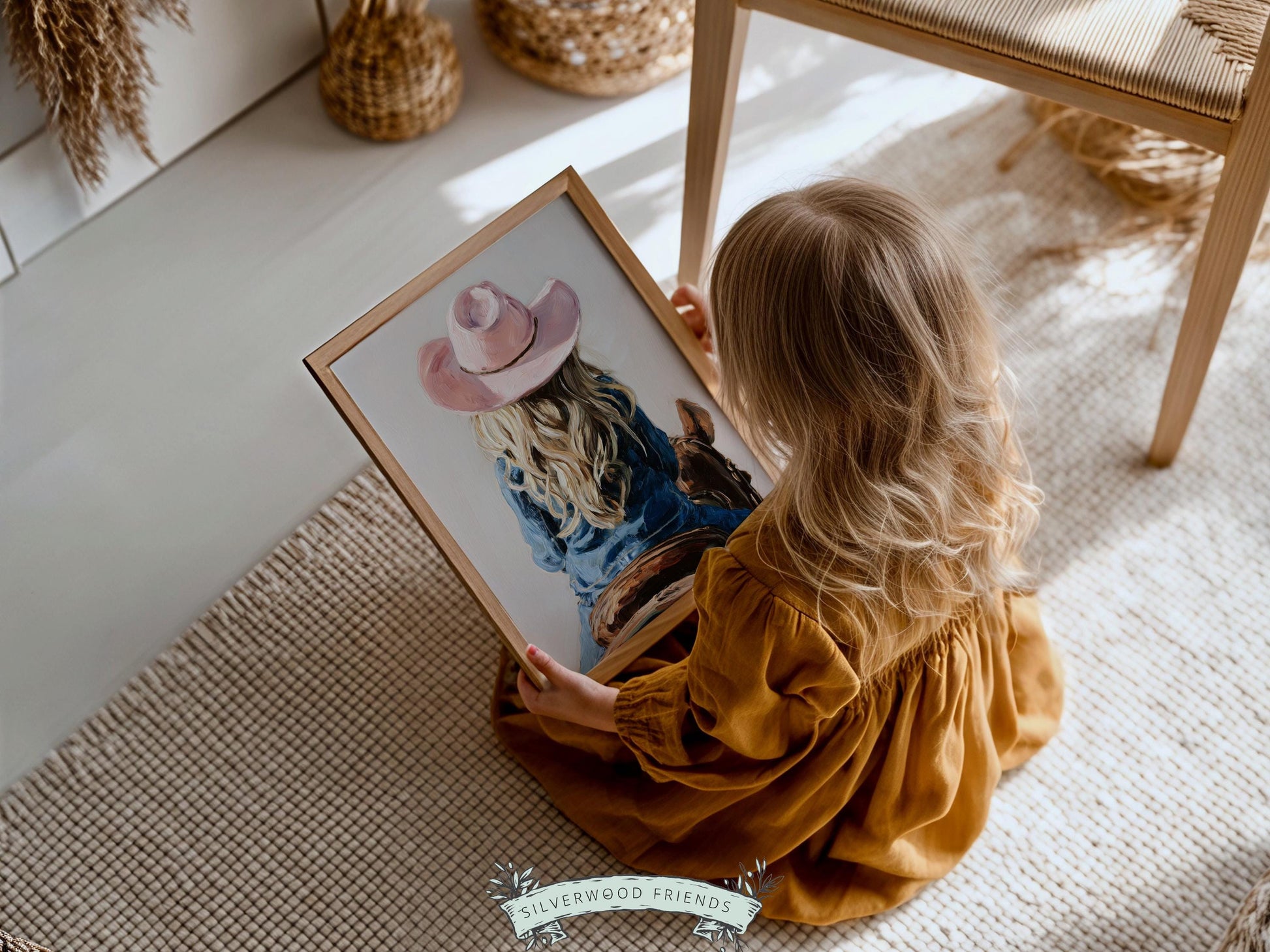 Cowgirl Nursery Print, Baby Girl Cowgirl Western Nursery Wall Decor Print, Girls Horse Riding Print Horse Nursery Picture (DIGITAL DOWNLOAD)