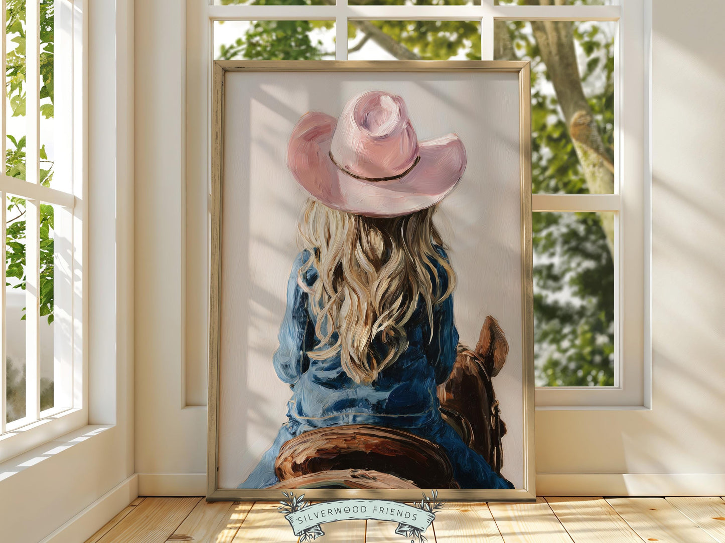 Cowgirl Nursery Print, Baby Girl Cowgirl Western Nursery Wall Decor Print, Girls Horse Riding Print Horse Nursery Picture (DIGITAL DOWNLOAD)