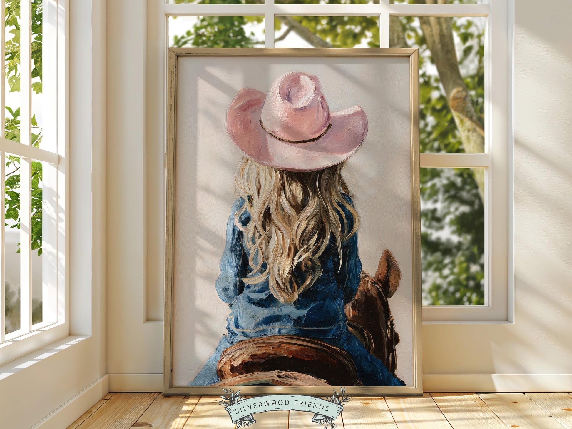 Cowgirl Nursery Print, Baby Girl Cowgirl Western Nursery Wall Decor Print, Girls Horse Riding Print Horse Nursery Picture (DIGITAL DOWNLOAD)