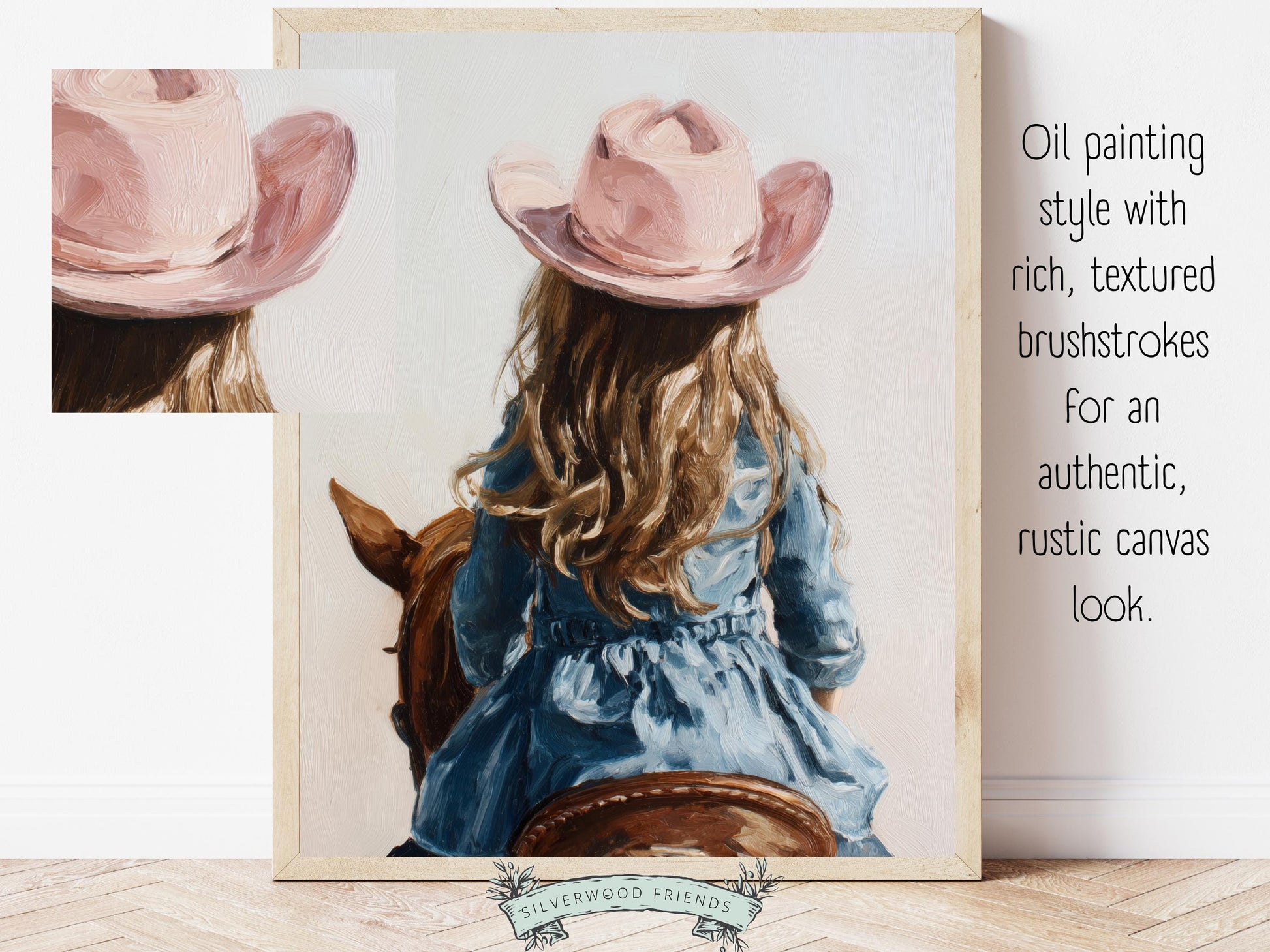 Cowgirl Nursery Print, Baby Girl Cowgirl Western Nursery Decor, Girls Horse Riding Print, Farm Animal Nursery Wall Art (DIGITAL DOWNLOAD)