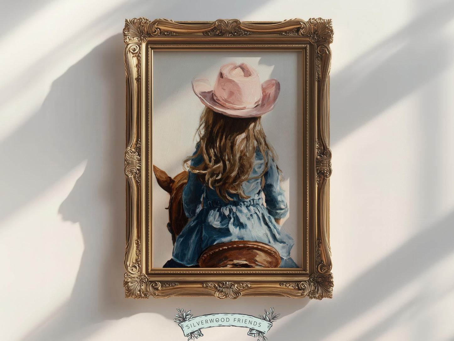 Cowgirl Nursery Print, Baby Girl Cowgirl Western Nursery Decor, Girls Horse Riding Print, Farm Animal Nursery Wall Art (DIGITAL DOWNLOAD)