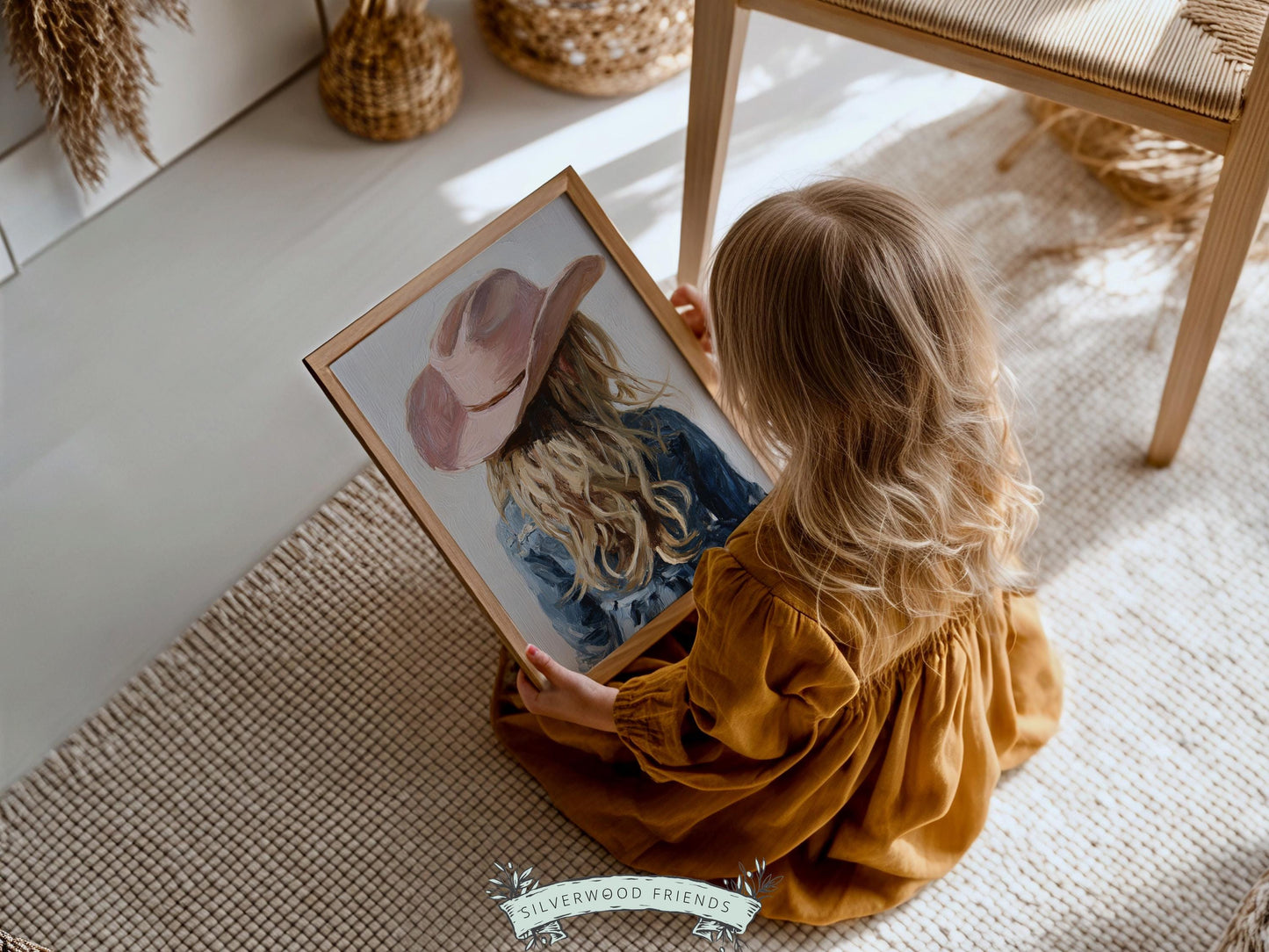 Blonde Cowgirl Nursery Print, Baby Girl Cowgirl Western Nursery Decor, Pink Cowgirl Hat Poster, Horse Nursery Wall Art (DIGITAL DOWNLOAD)