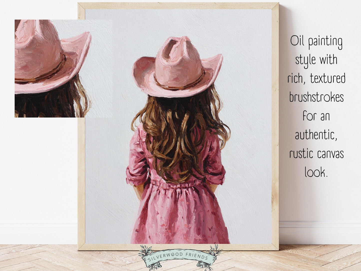 Little Cowgirl Nursery Print, Baby Girl Pink Cowgirl Western Nursery Decor, Pink Cowgirl Hat Nursery Wall Art Print (DIGITAL DOWNLOAD)