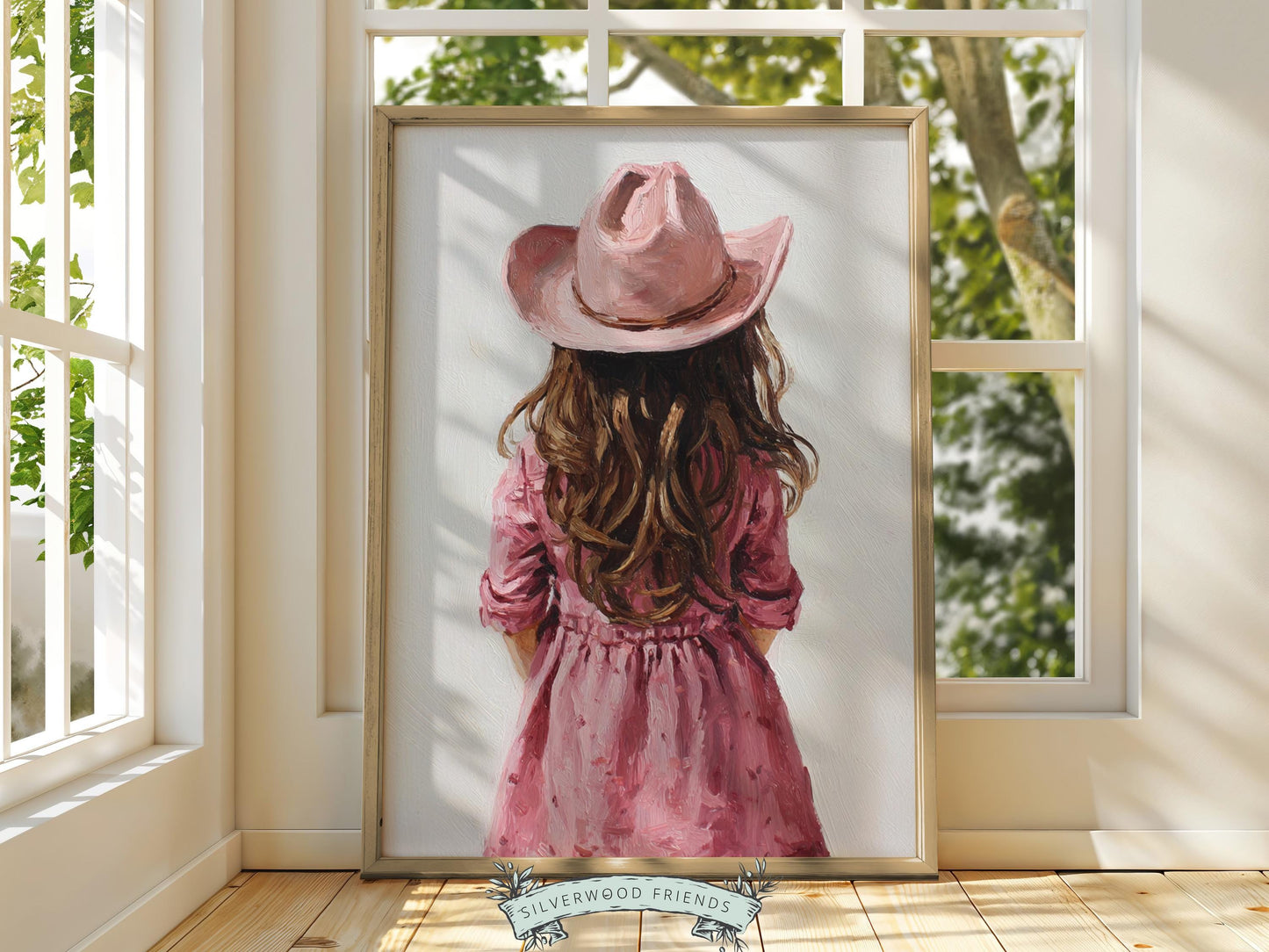 Little Cowgirl Nursery Print, Baby Girl Pink Cowgirl Western Nursery Decor, Pink Cowgirl Hat Nursery Wall Art Print (DIGITAL DOWNLOAD)