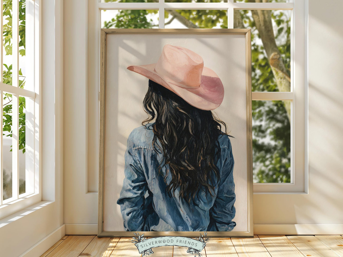 Trendy Cowgirl Hat Print, Preppy Cowgirl Western Wall Decor, Rustic Country Farmhouse Wall Decor, Pink Cowboy Hat Print (DIGITAL DOWNLOAD)