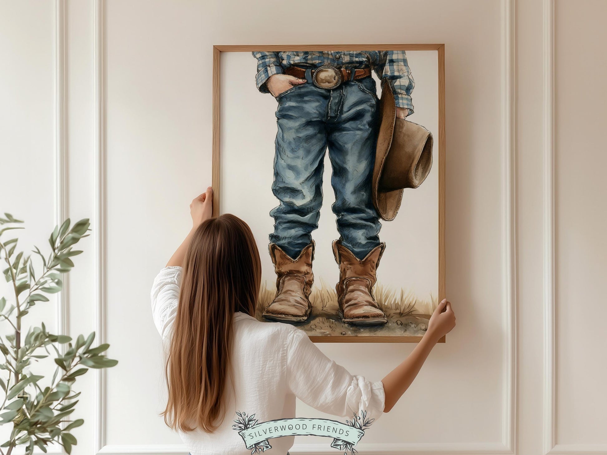 Cowboy Nursery Print, Cowboy Nursery Decor, Baby Boys Western Nursery Decor, Little Boy Cowboy Hat Farm Nursery Wall Art (DIGITAL DOWNLOAD)