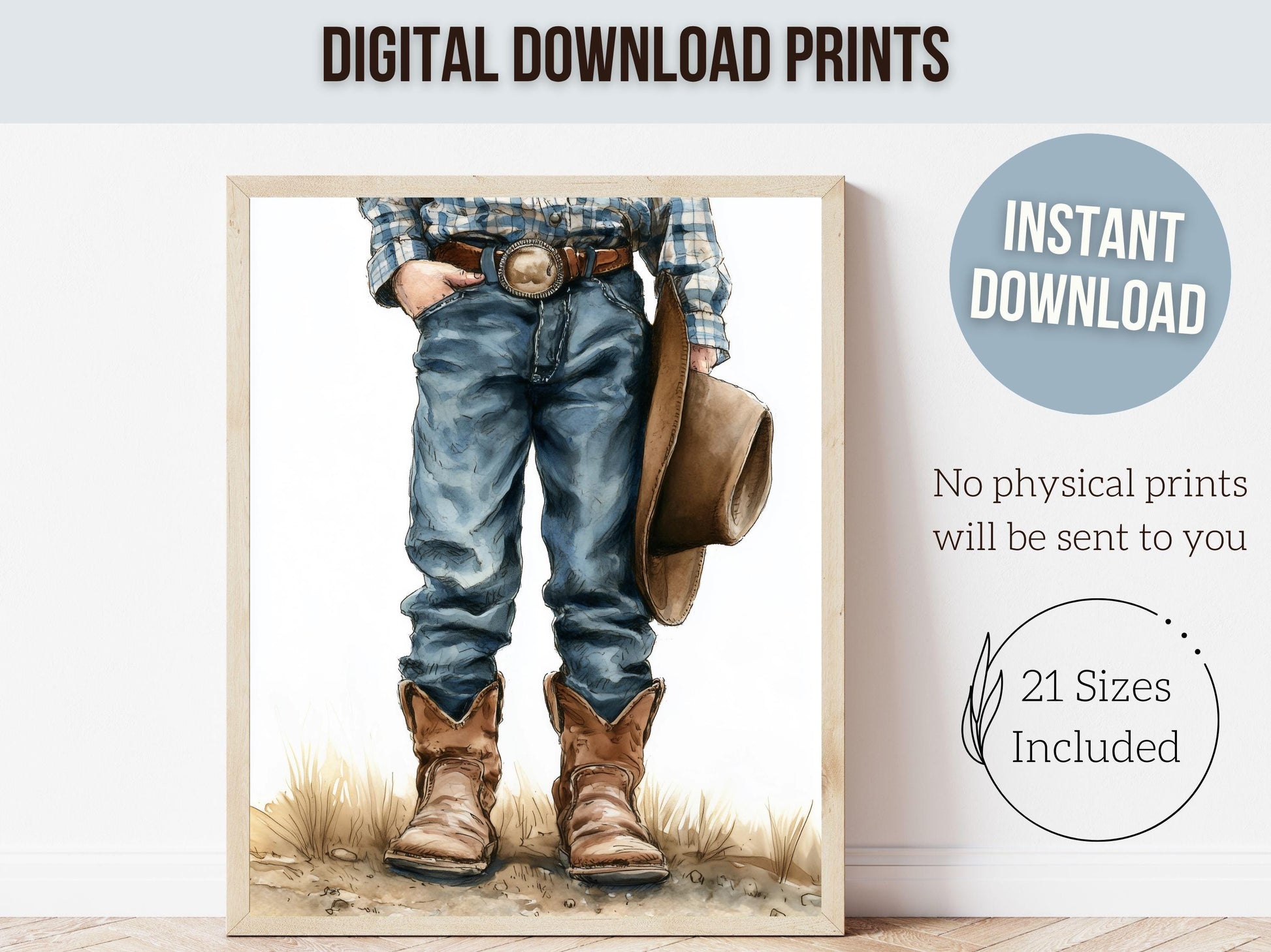 Cowboy Nursery Print, Cowboy Nursery Decor, Baby Boys Western Nursery Decor, Little Boy Cowboy Hat Farm Nursery Wall Art (DIGITAL DOWNLOAD)