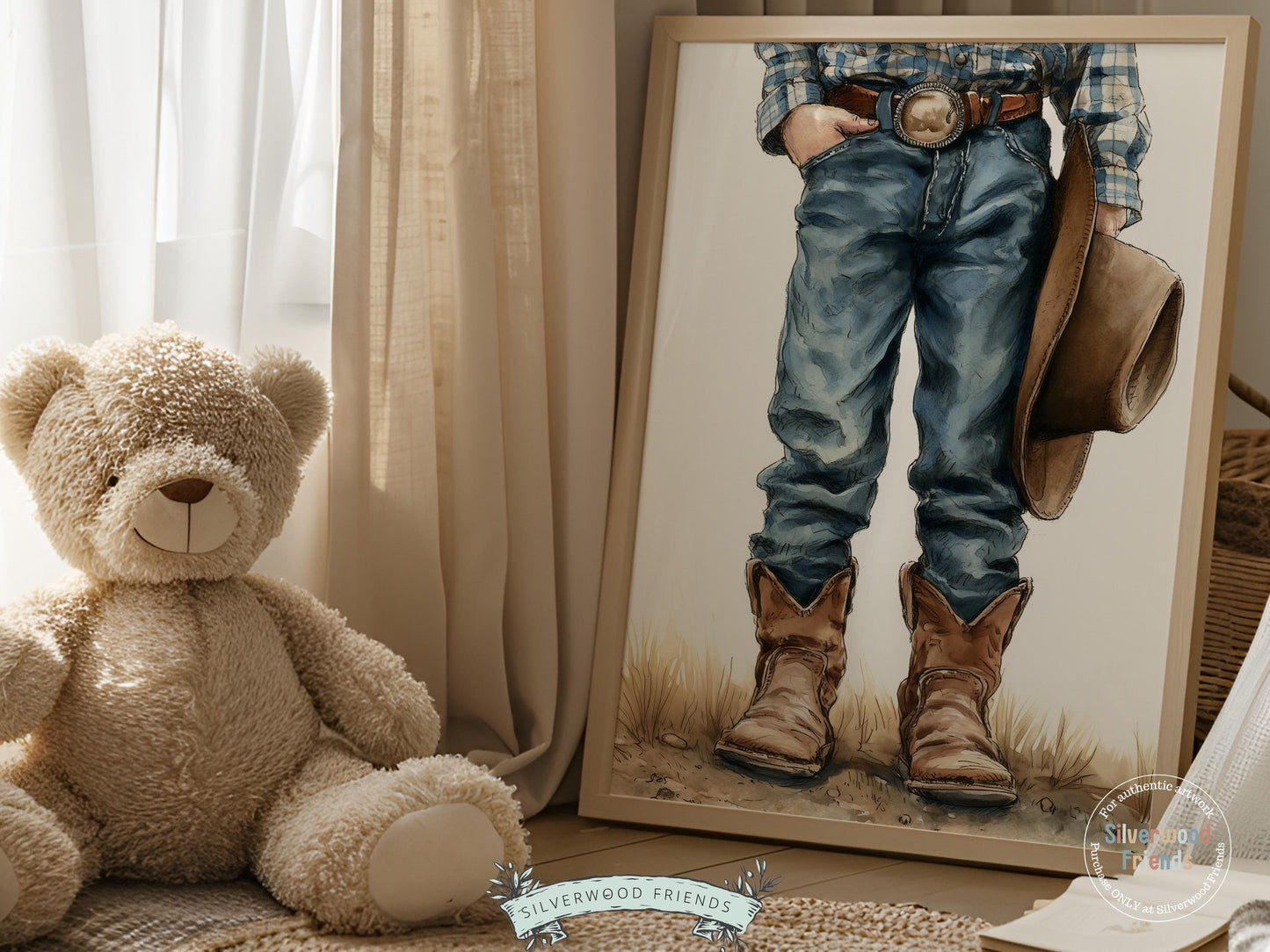 Cowboy Nursery Print, Cowboy Nursery Decor, Baby Boys Western Nursery Decor, Little Boy Cowboy Hat Farm Nursery Wall Art (DIGITAL DOWNLOAD)