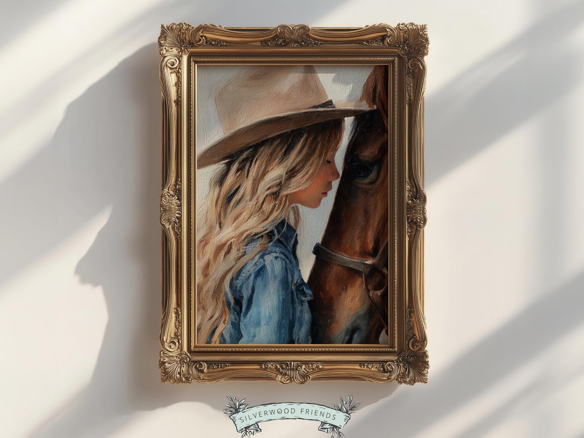 Cowgirl Nursery Print, Baby Girl Cowgirl Western Nursery Wall Decor Print, Girls Horse Riding Print, Horse Nursery Picture(DIGITAL DOWNLOAD)