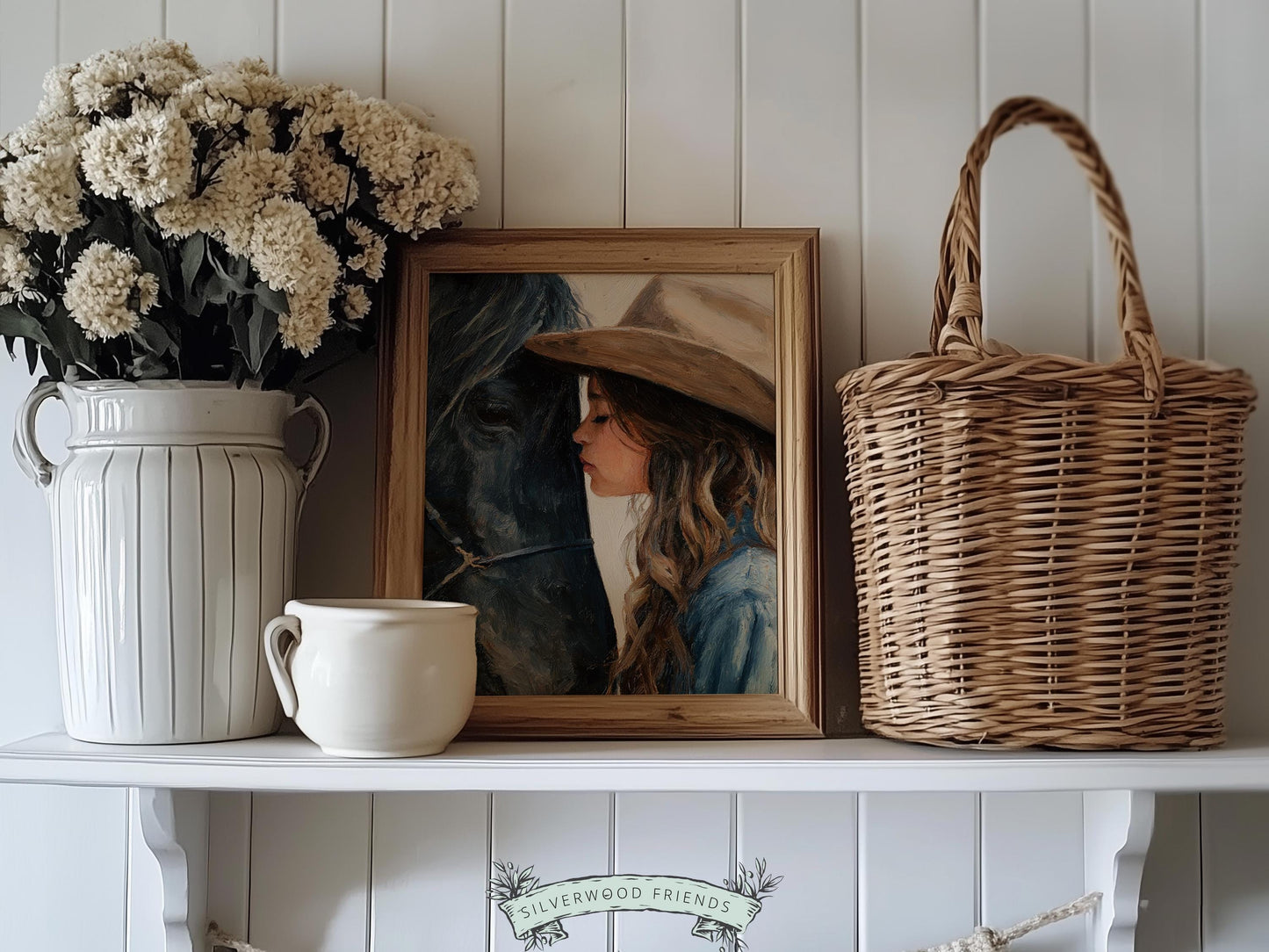 Cowgirl Nursery Print, Baby Girl Cowgirl Western Nursery Wall Decor Print, Girls Horse Riding Print, Horse Nursery Picture(DIGITAL DOWNLOAD)