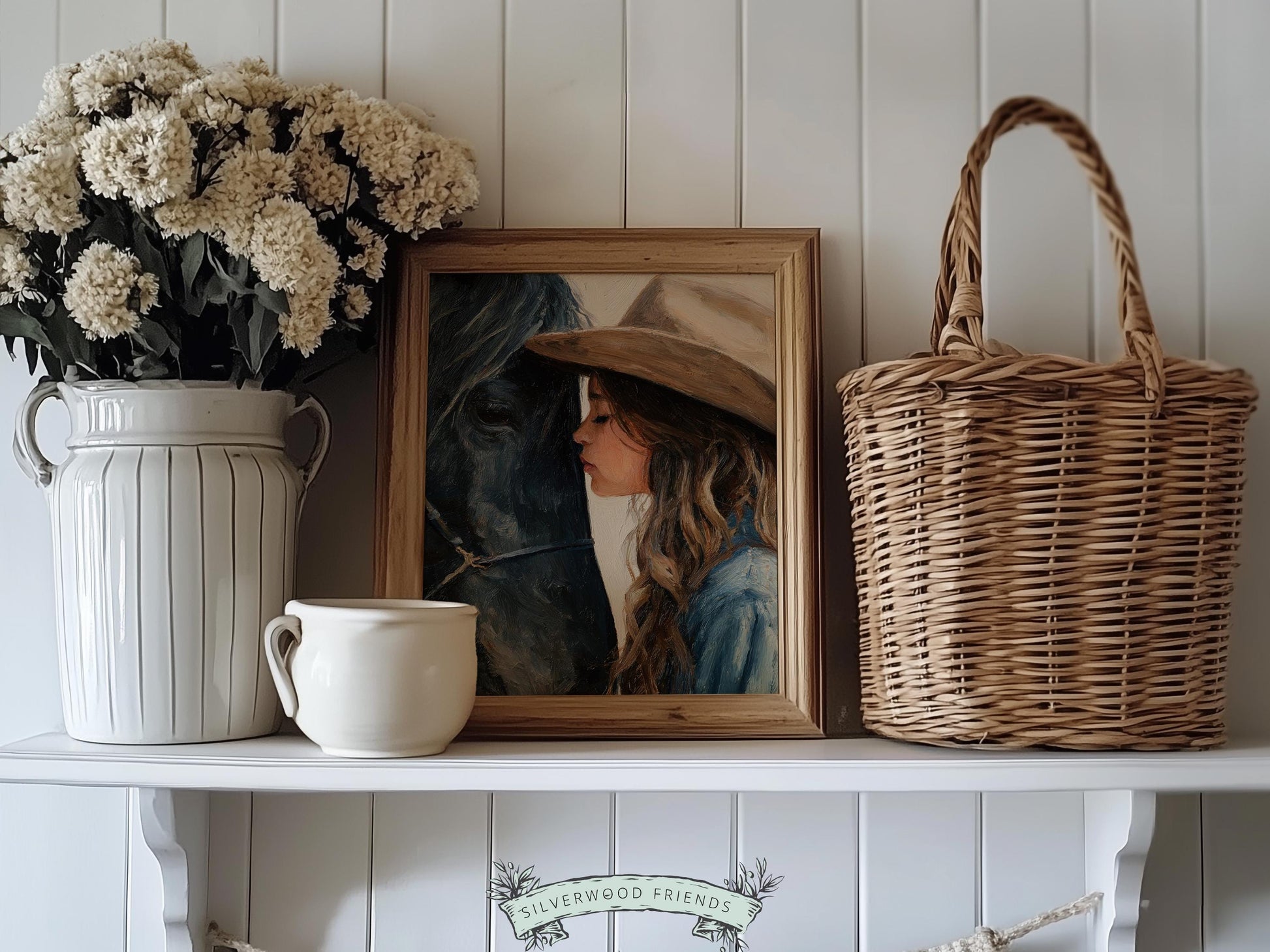 Cowgirl Nursery Print, Baby Girl Cowgirl Western Nursery Wall Decor Print, Girls Horse Riding Print, Horse Nursery Picture(DIGITAL DOWNLOAD)