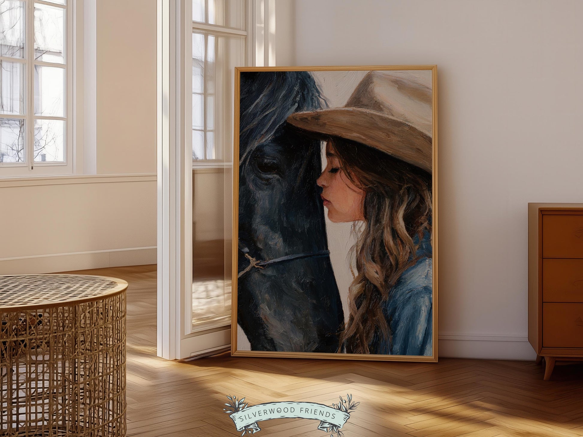 Cowgirl Nursery Print, Baby Girl Cowgirl Western Nursery Wall Decor Print, Girls Horse Riding Print, Horse Nursery Picture(DIGITAL DOWNLOAD)