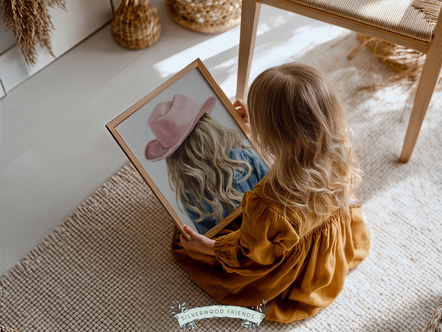 Blonde Cowgirl Nursery Print, Baby Girl Cowgirl Western Nursery Decor, Pink Cowgirl Hat Poster, Horse Nursery Wall Art (DIGITAL DOWNLOAD)