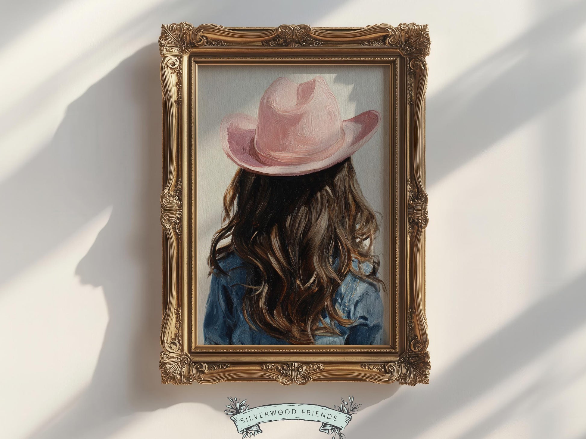 Blonde Cowgirl Nursery Print, Baby Girl Cowgirl Western Nursery Decor, Pink Cowgirl Hat Poster, Horse Nursery Wall Art (DIGITAL DOWNLOAD)