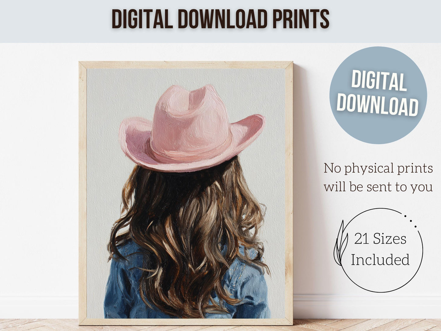 Blonde Cowgirl Nursery Print, Baby Girl Cowgirl Western Nursery Decor, Pink Cowgirl Hat Poster, Horse Nursery Wall Art (DIGITAL DOWNLOAD)