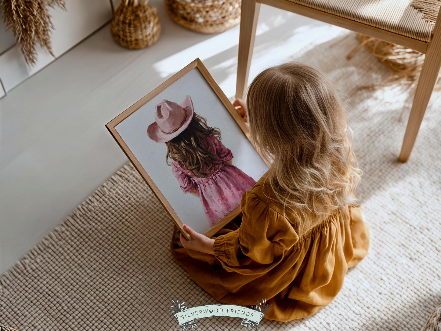 Little Cowgirl Nursery Print, Baby Girl Pink Cowgirl Western Nursery Decor, Pink Cowgirl Hat Nursery Wall Art Print (DIGITAL DOWNLOAD)