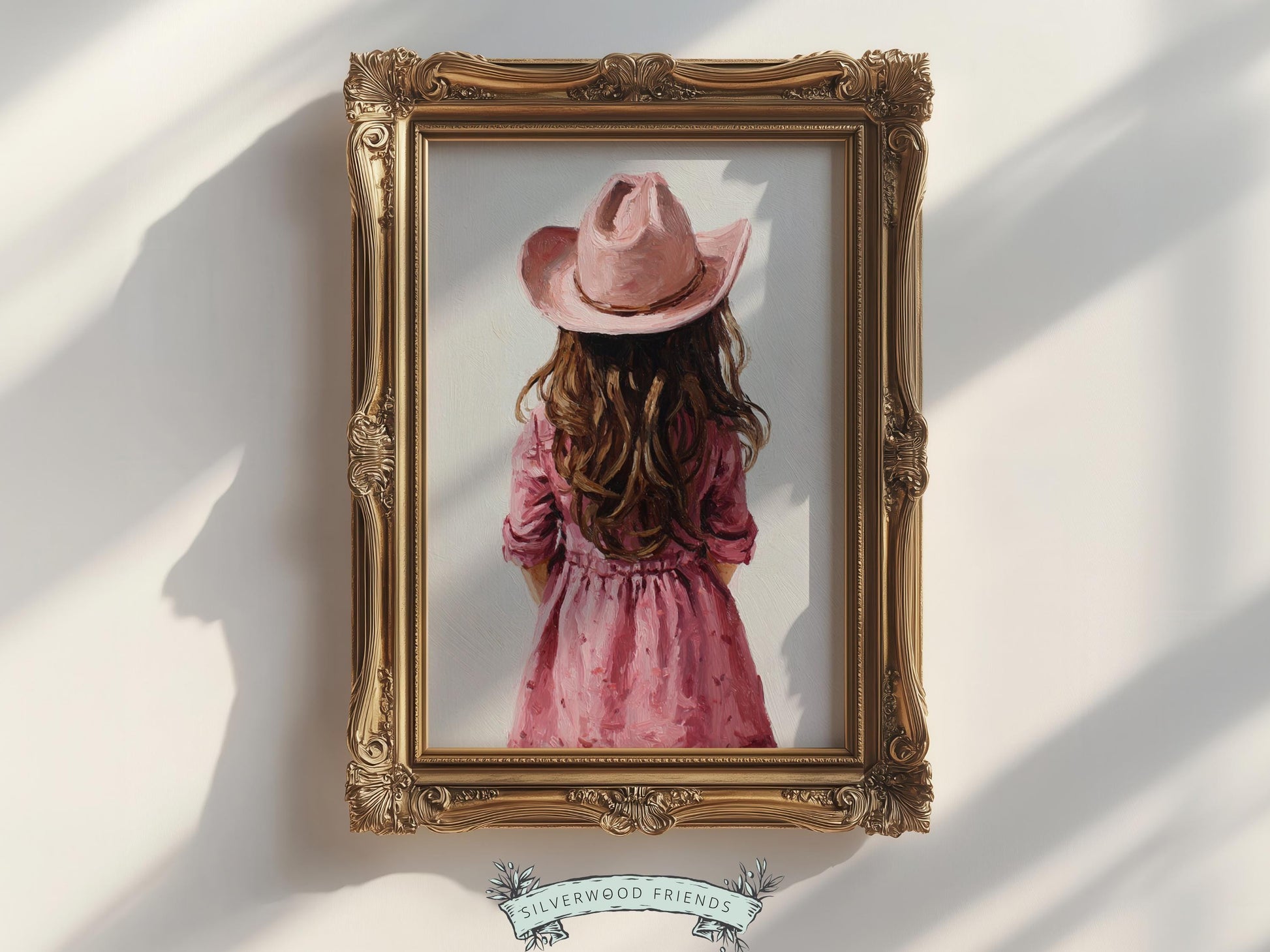 Little Cowgirl Nursery Print, Baby Girl Pink Cowgirl Western Nursery Decor, Pink Cowgirl Hat Nursery Wall Art Print (DIGITAL DOWNLOAD)