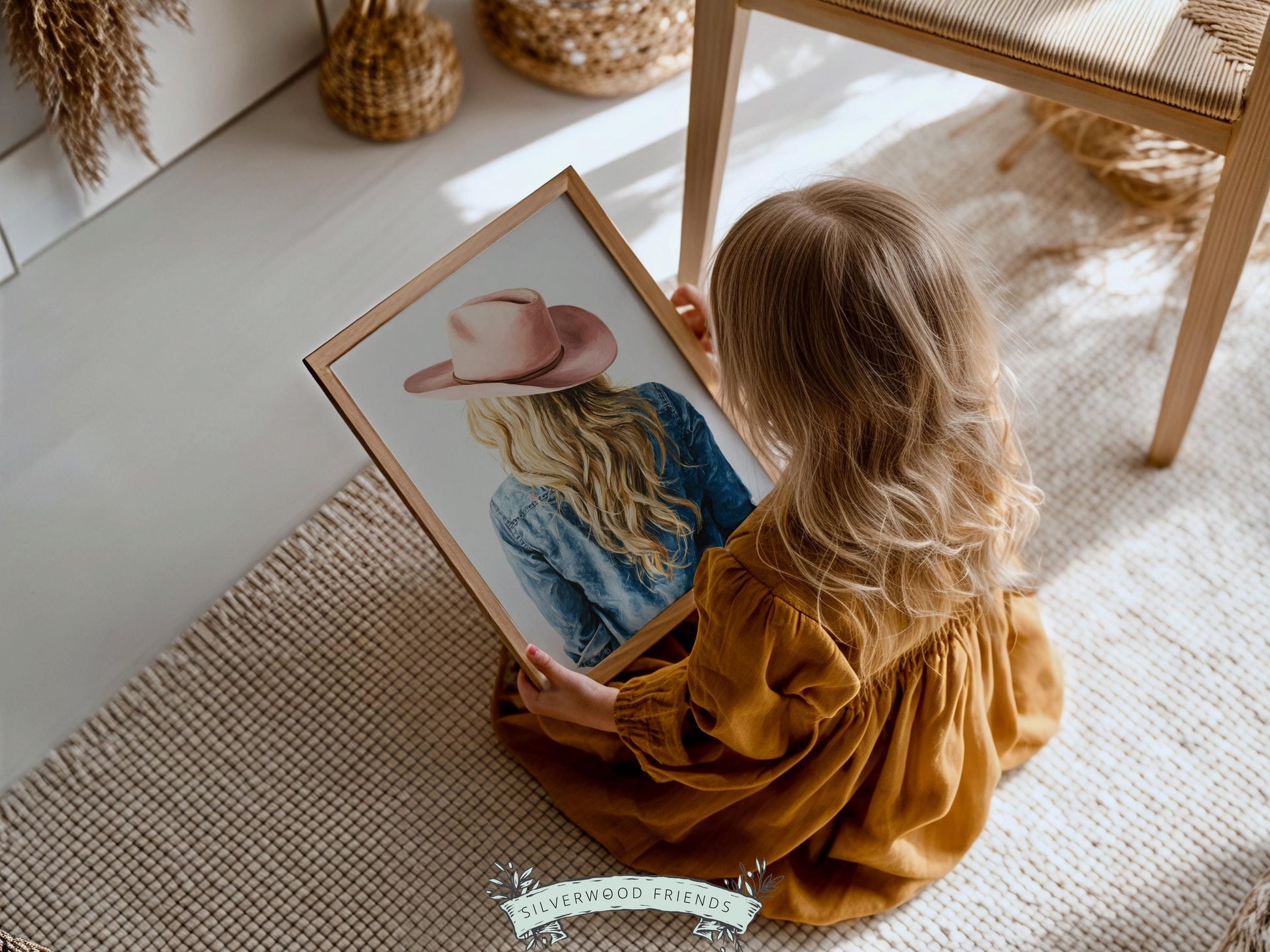 Trendy Cowgirl Print, Western Nursery Decor, Pink Cowboy Hat Print, Blonde Cowgirl Nursery Wall Art, Trendy Western Poster(DIGITAL DOWNLOAD)