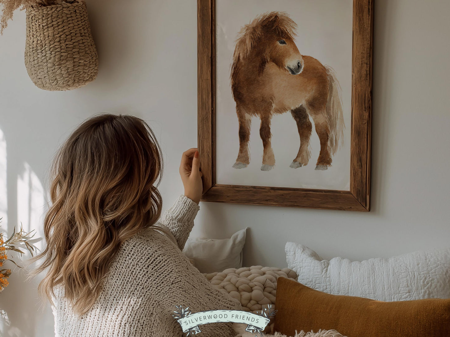 Baby Farm Animal Nursery Prints, Sage Green Highland Cow Western Nursery Decor, Kids Green Nursery Wall Art (DIGITAL)
