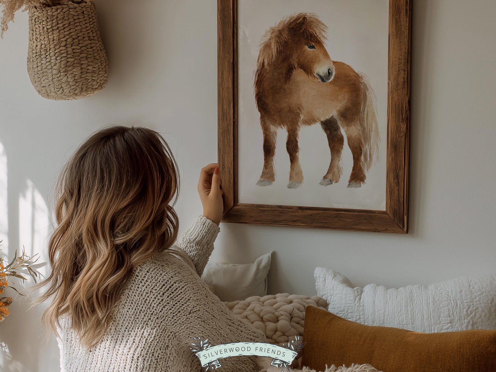 Baby Farm Animal Nursery Prints, Sage Green Highland Cow Western Nursery Decor, Kids Green Nursery Wall Art (DIGITAL)