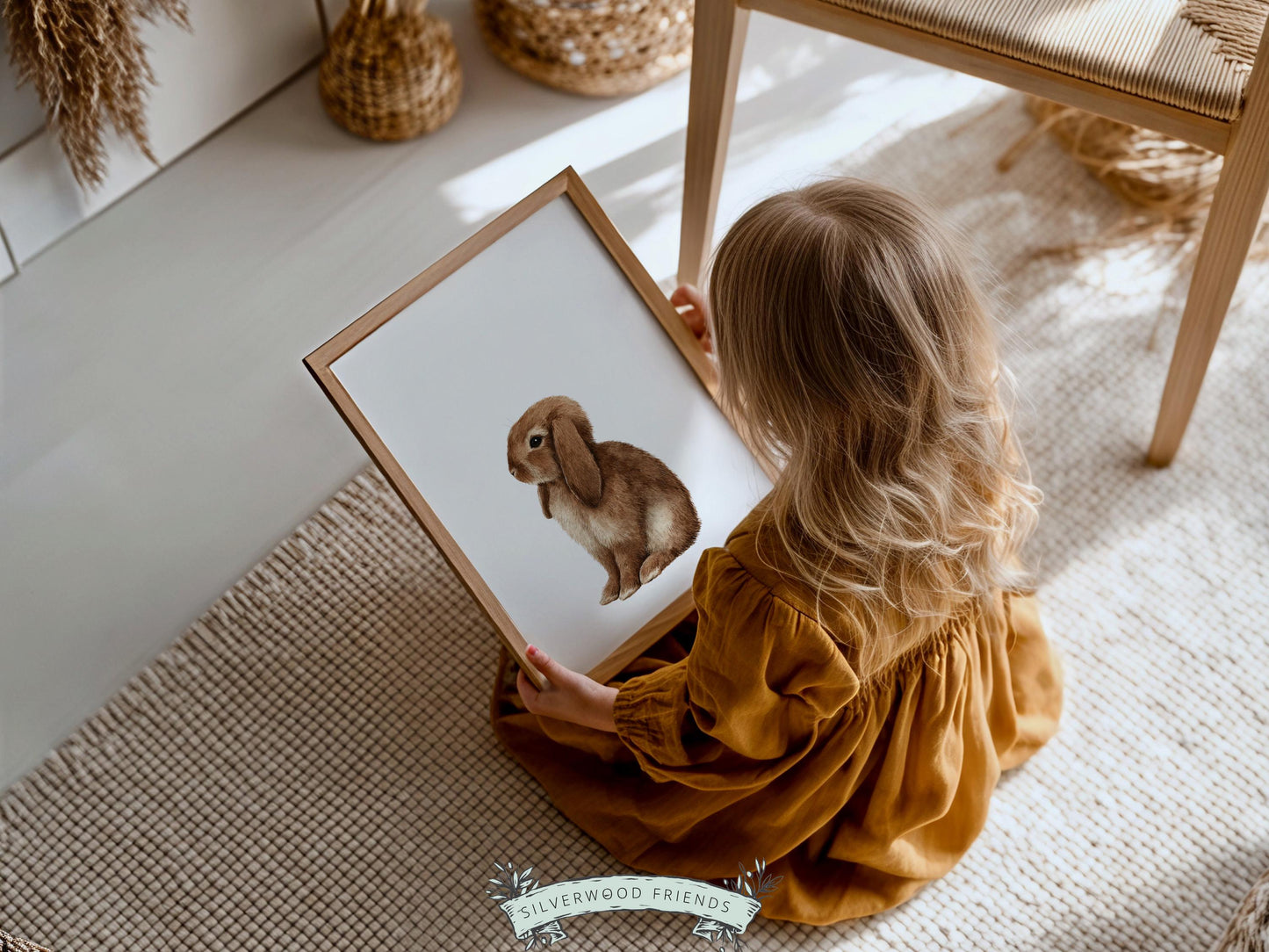 Baby Farm Animal Nursery Prints, Sage Green Highland Cow Western Nursery Decor, Kids Green Nursery Wall Art (DIGITAL)