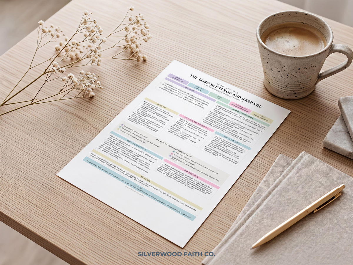God's promises Bible study picture for meditation space — clean typography with soft neutral pastels and journaling prompts