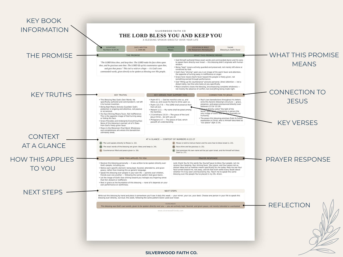 Biblical Promises Summaries: 50 Promises that God Makes and Keeps, Gods Promises Bible Journaling, SAGE BOTANICAL (Digital Download) 527