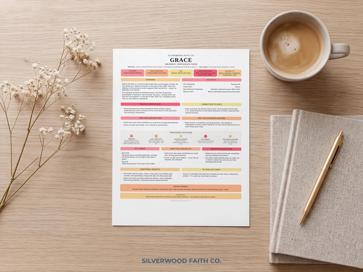 Scripture exploration worksheet printable featuring devotional typography — warm welcoming aesthetic for faith-based learning