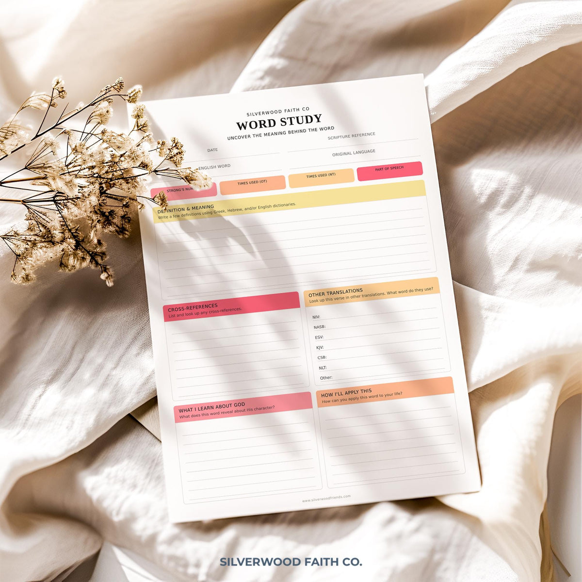 Bible Study Methods Bundle, Bible Study Journal Methods, SOAP Bible Study Method, Verse Mapping, Bible Character Study (Digital Download)615