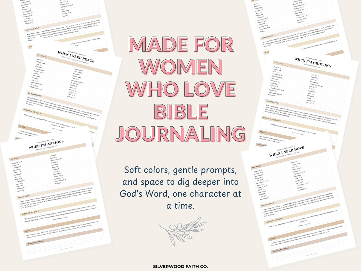 Loaded Bible Scripture Worksheets for Anxiety, Grief & Fear, Scripture Map Verse Mapping, Bible Study Journal PDF (Digital Download) 627