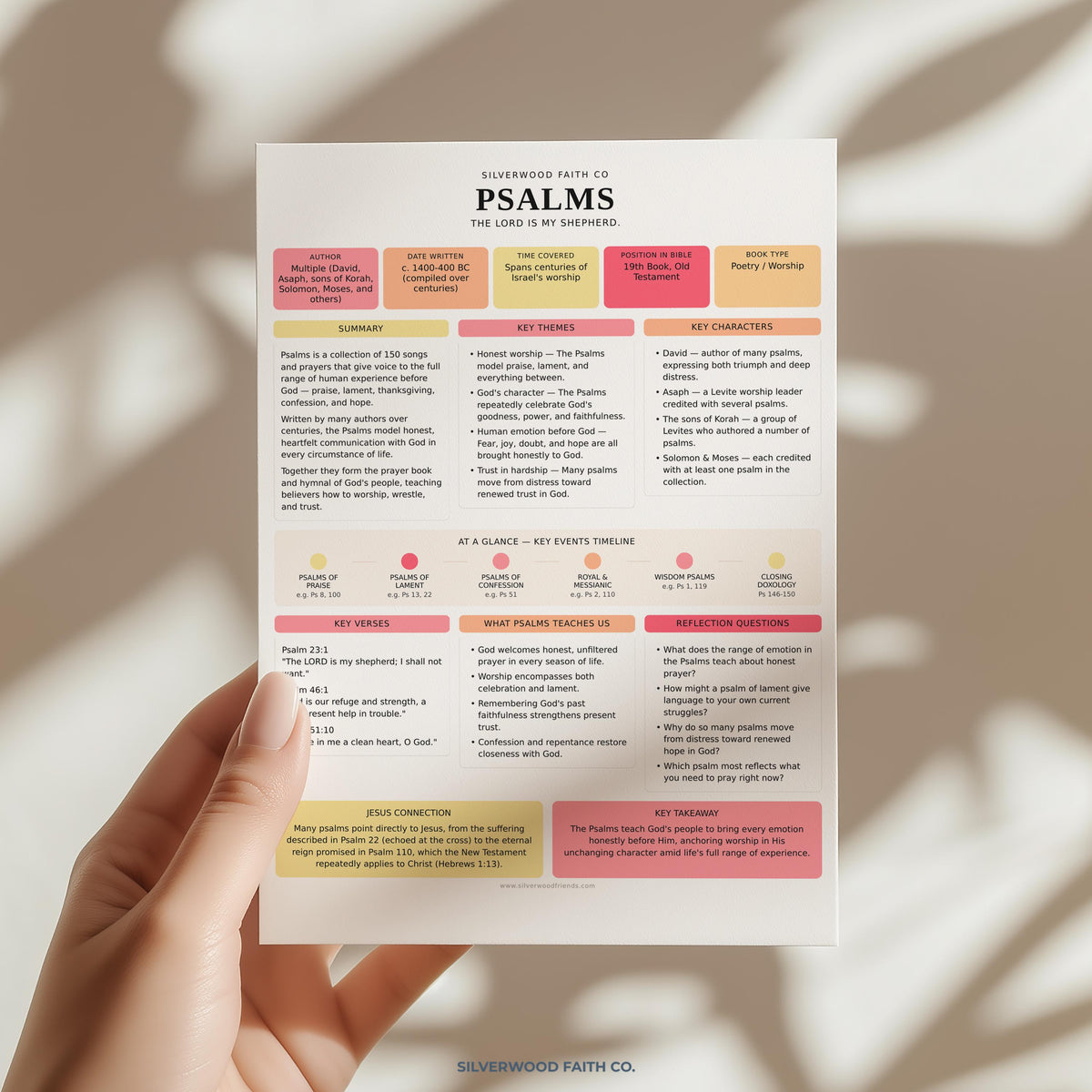 Bible Study Inserts: Tips Ins All 66 Books, Bible Study Guide, Bible Book Summaries, Printable PDF, PINK MEADOW (Digital Download) 513