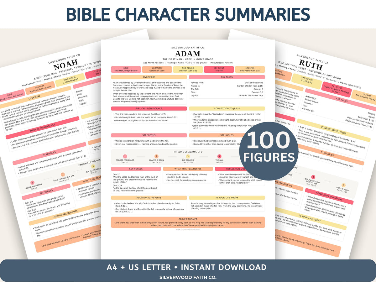 Mega Bible Study Bundle, Bible Study Guides, Bible Summaries, Sunday School Lessons, Bible Study Resource Tool (Digital Download) 497