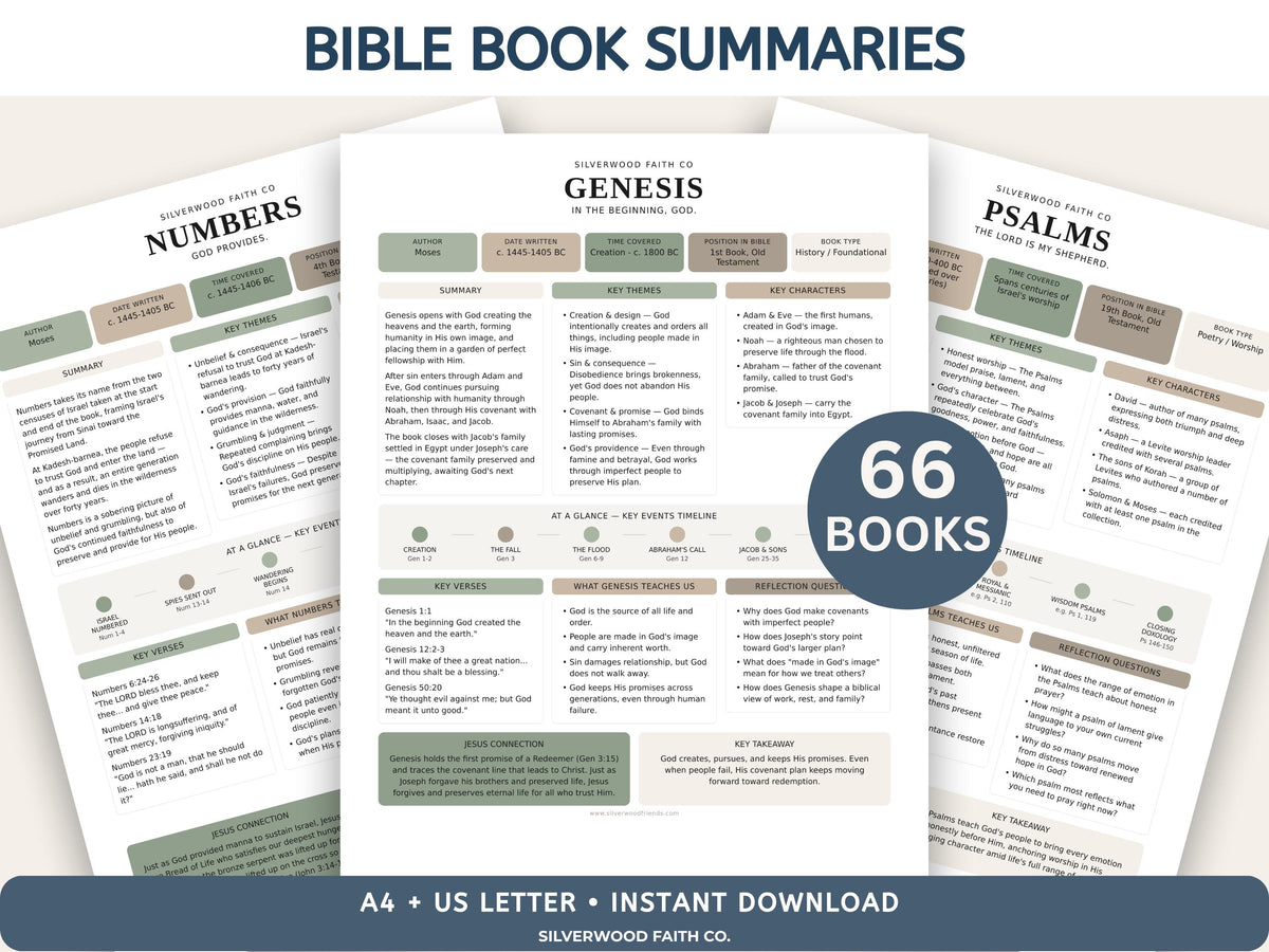 Mega Bible Study Bundle, Bible Study Guides, Bible Summaries, Sunday School Lessons, Bible Study Resource Tool, SAGE(Digital Download) 498