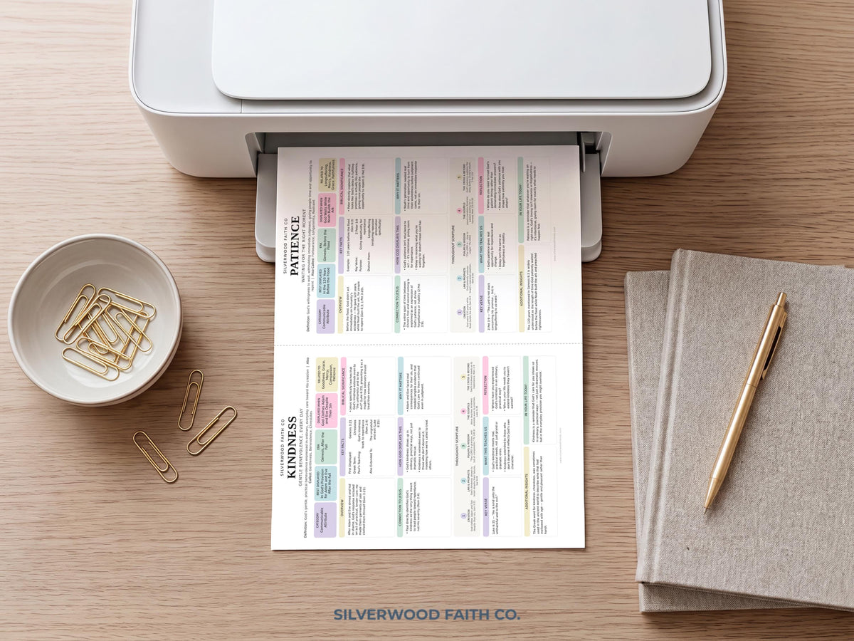 50 Attributes of God Bible Inserts, Characteristics of God Tip Ins, Sunday School Lesson Printable PDF, PASTEL (Digital Download) 529