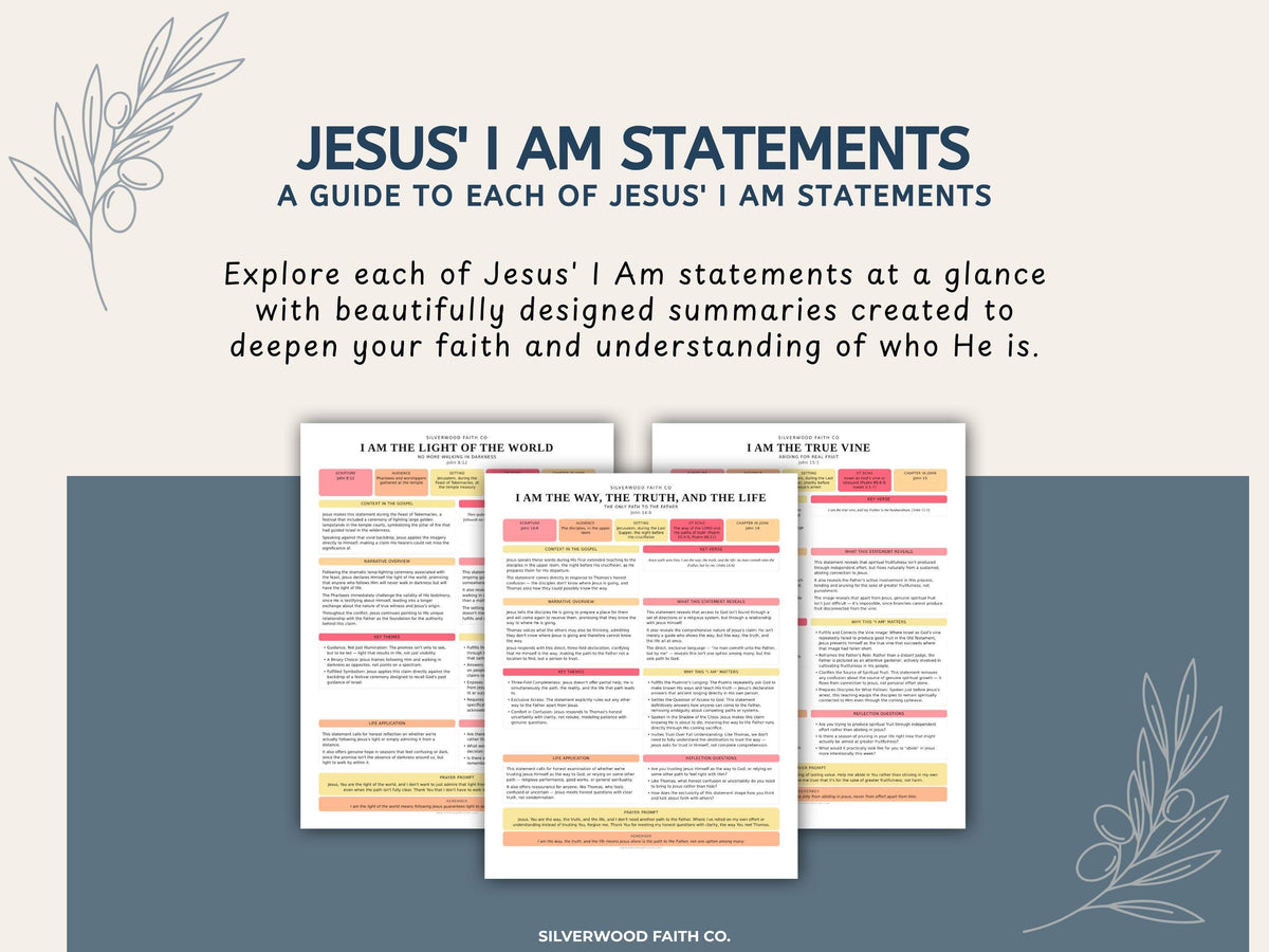 I Am the Bread of Life Bible study worksheet printable art with soft pink, yellow, and coral color blocks for scripture reflection