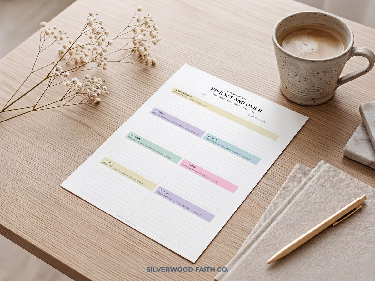 Bible Study Methods Bundle, Bible Study Journal Methods, SOAP Bible Study Method, Verse Mapping, Bible Character Study (Digital Download)614