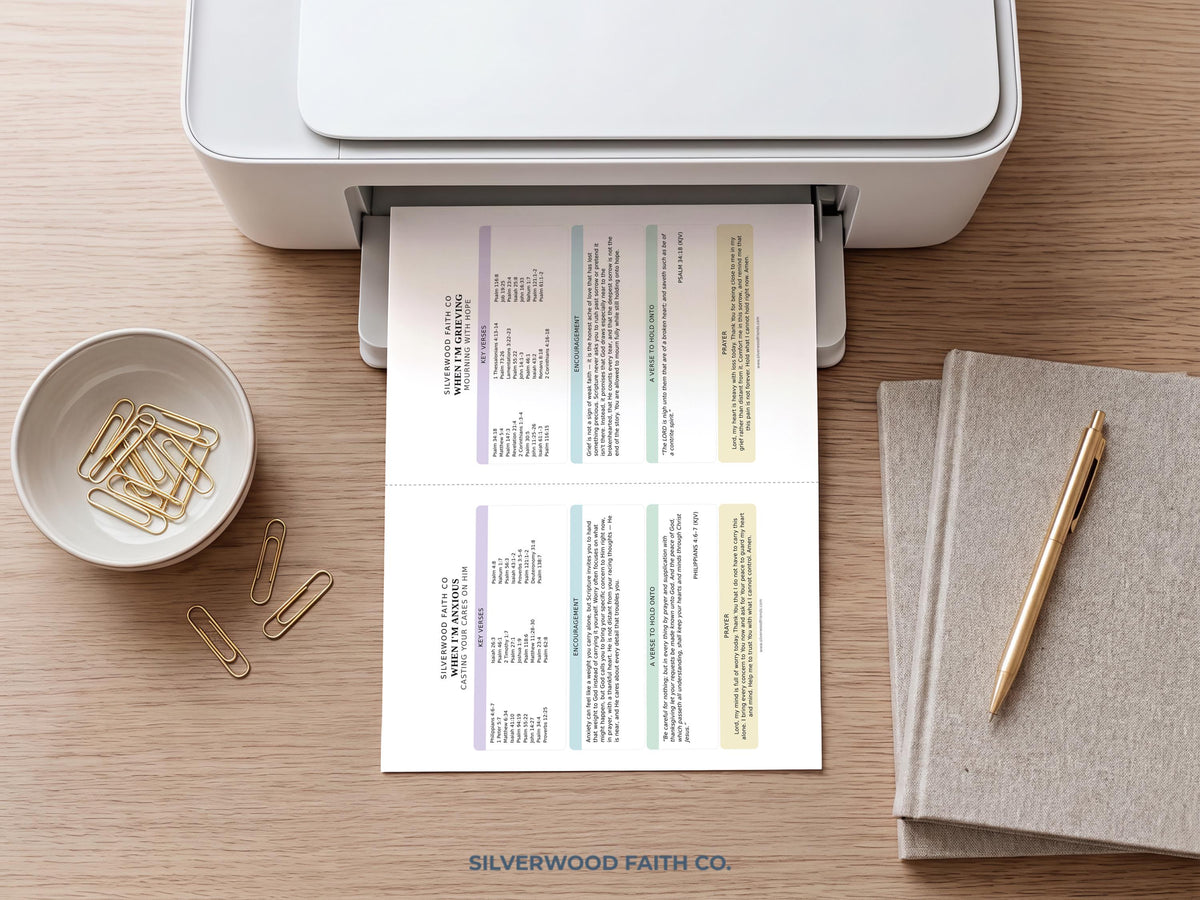 Bible Verse Feelings Loaded Bible Inserts, Scripture Map Bible Tip Ins, Bible Verse for Emotions Anxiety Fear Hope Peace (Digital Download)