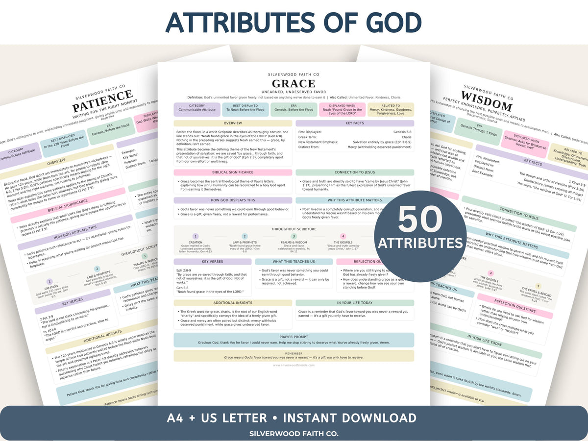 Mega Bible Study Bundle, Bible Study Guides, Bible Summaries, Sunday School Lessons, Bible Study Resource Tool, PASTEL (Digital Download)