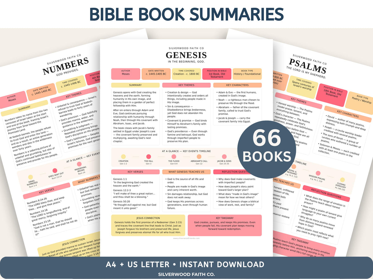 Mega Bible Study Bundle, Bible Study Guides, Bible Summaries, Sunday School Lessons, Bible Study Resource Tool (Digital Download) 497