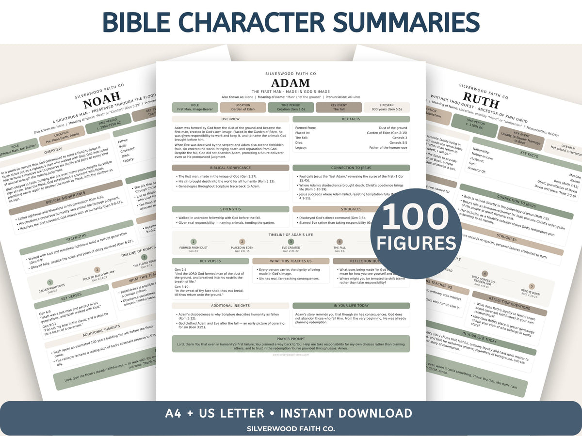 Mega Bible Study Bundle, Bible Study Guides, Bible Summaries, Sunday School Lessons, Bible Study Resource Tool, SAGE(Digital Download) 498