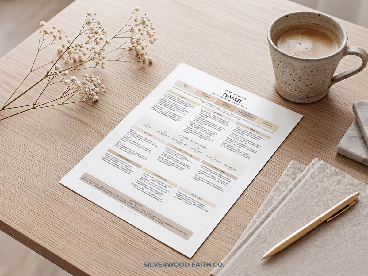 17 Bible Prophets Bible Study Guide, Major and Minor Bible Book Prophet Summaries, Printable Loaded Bible Insert Tip Ins (Digital Download)