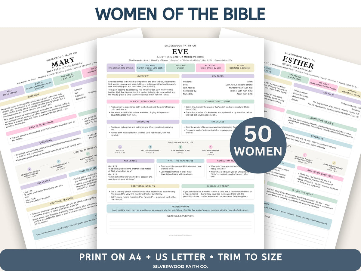 Complete Bible INSERT Study Guide Bundle, Loaded Bible Study Tip Ins, Bible Summaries, Bible Study Resources, Printable (Digital Download)