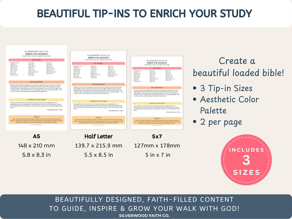 Complete Bible INSERT Study Guide Bundle, Loaded Bible Study Tip Ins, Bible Summaries, Bible Study Resources, Printable (Digital Download)