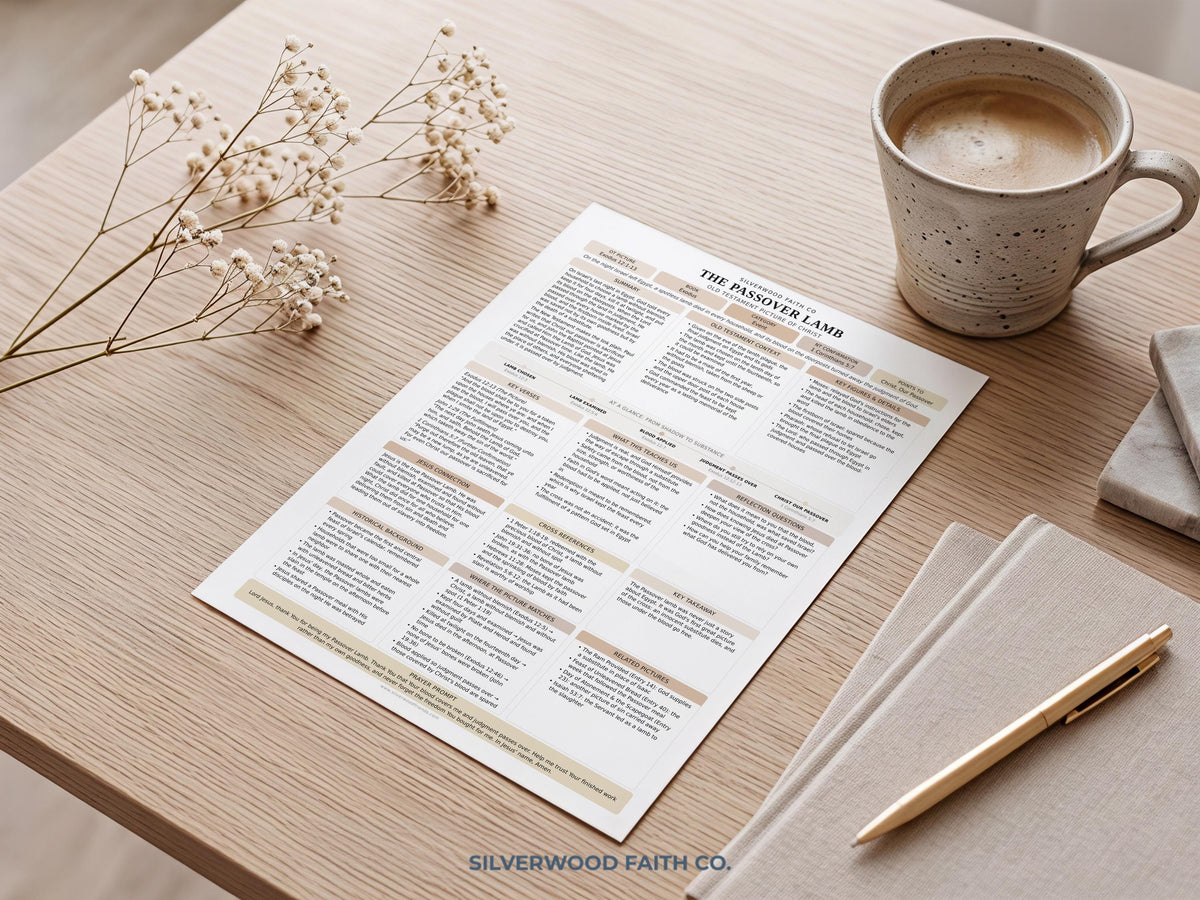 Jesus in the Old Testament Bible Study Guide, Neutral Bible Study Inserts, Tips Ins Old Testament Printable Bible Study (Digital Download)